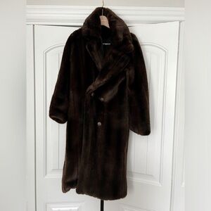 Beautiful faux fur reformation coat